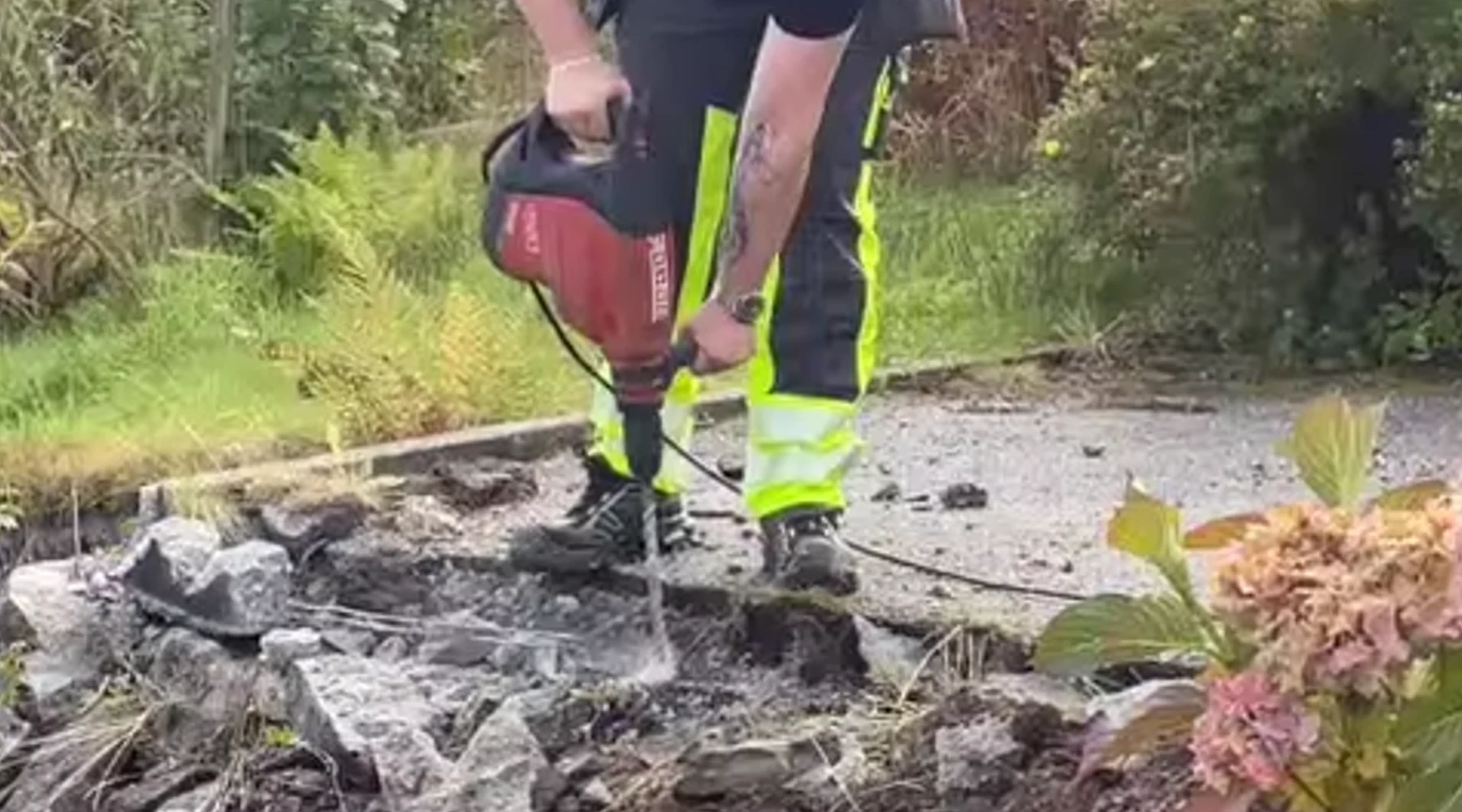 Boring og splitting av fjell