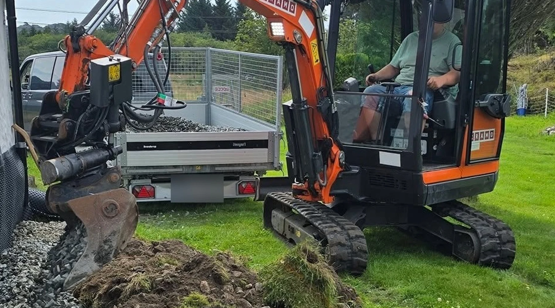 Bilde av gravearbeid
